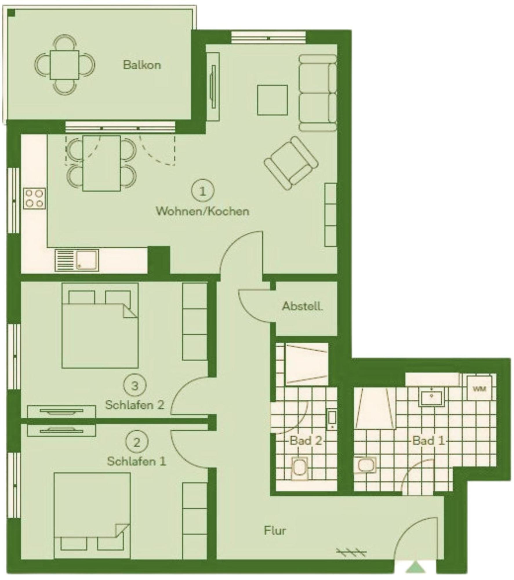 Apartment "Usedomer Luft" Garz  Dış mekan fotoğraf